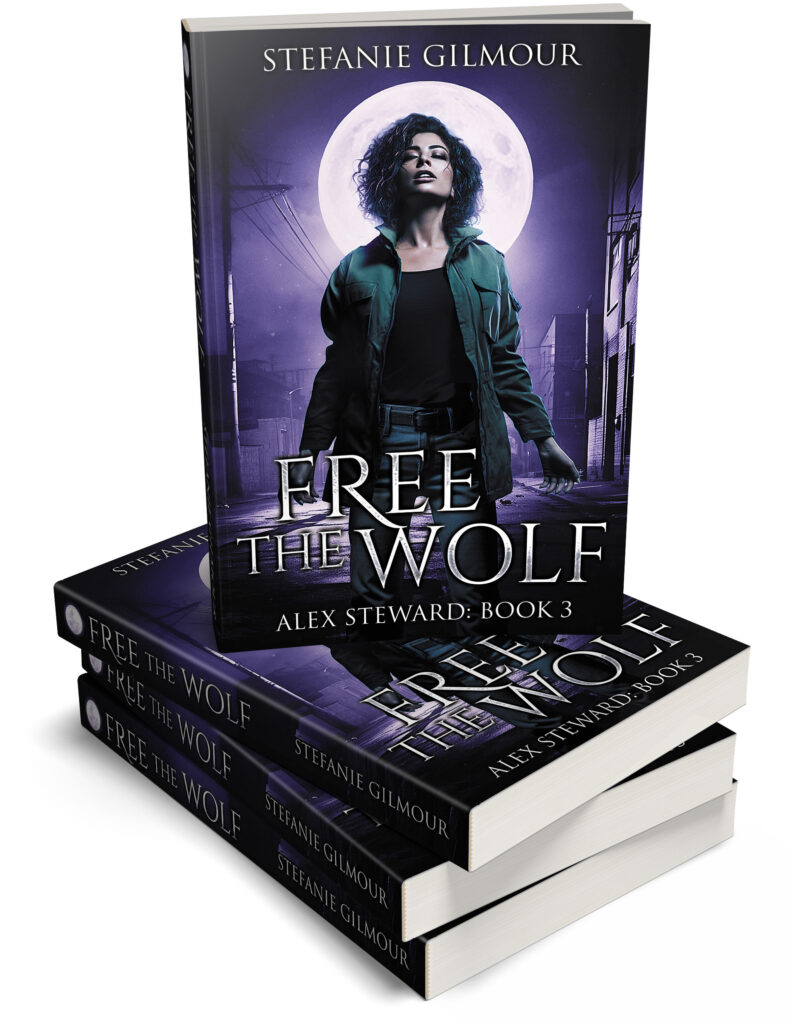 Stacked Paperbacks of Free the Wolf